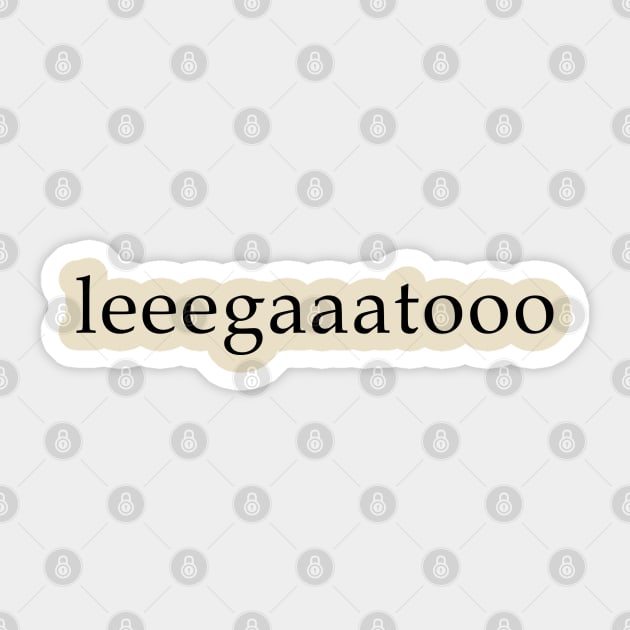 Legato Sticker by GramophoneCafe